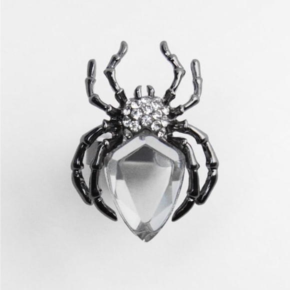 ZARA RHINESTONE SPIDER RING - Picture 2 of 5